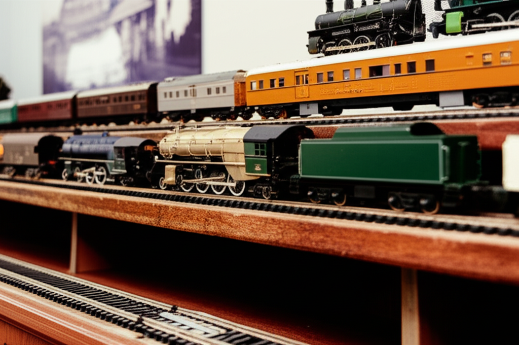 Model train collection display